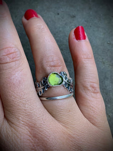 Peridot Fern Ring