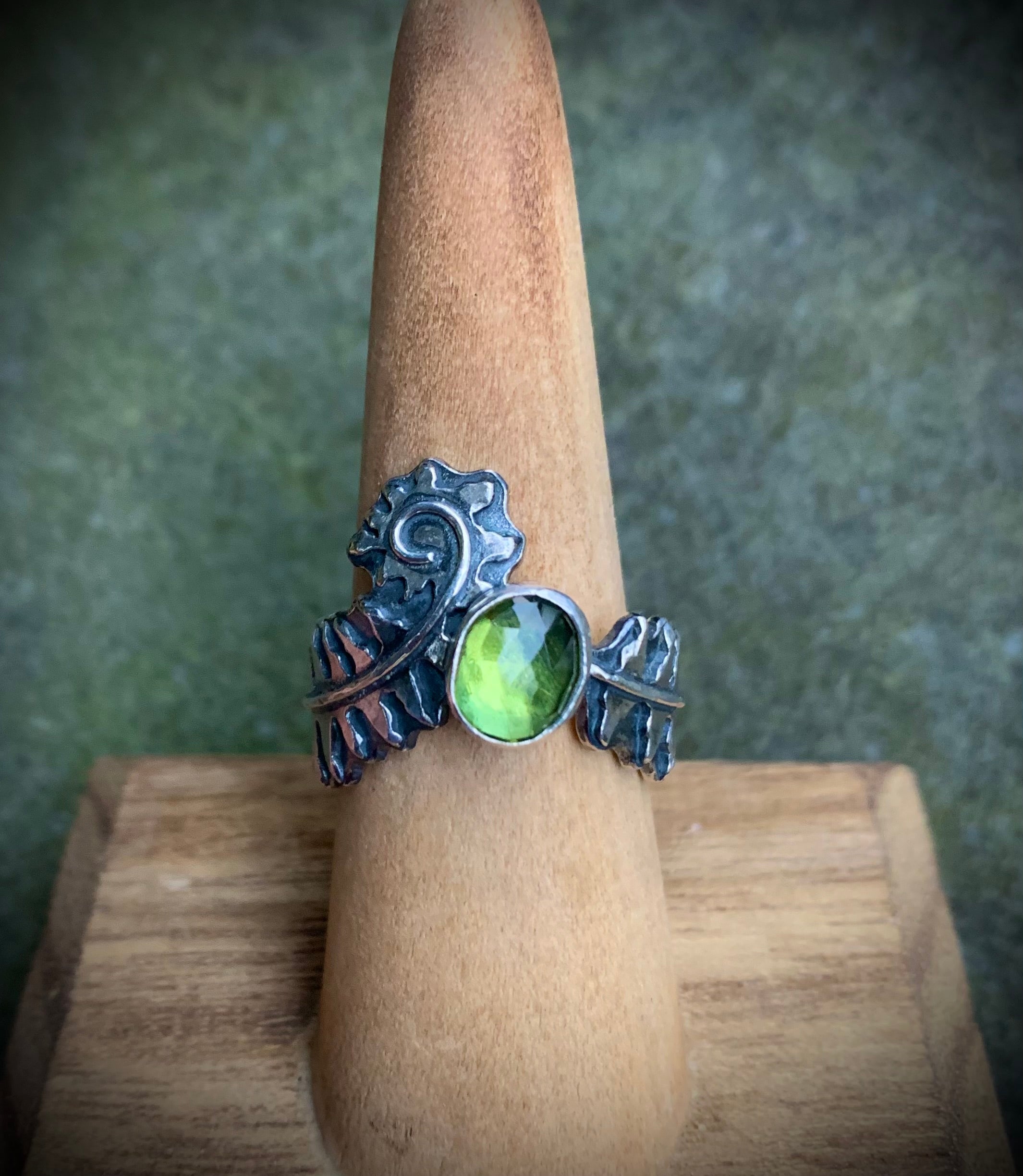 Peridot Fern Ring 2