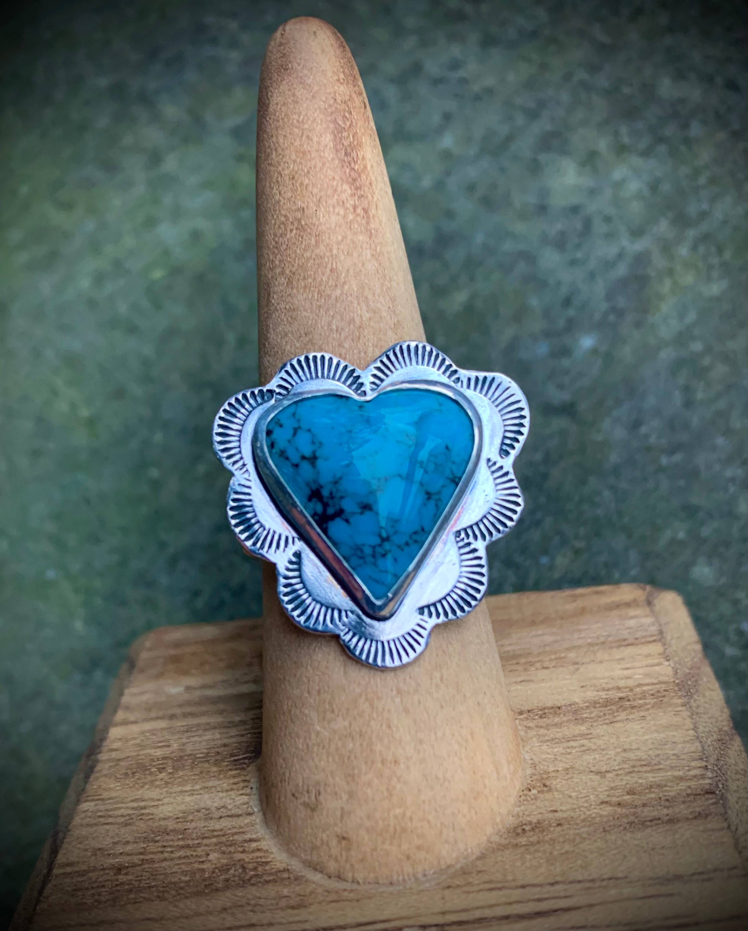 Turquoise Heart Ring